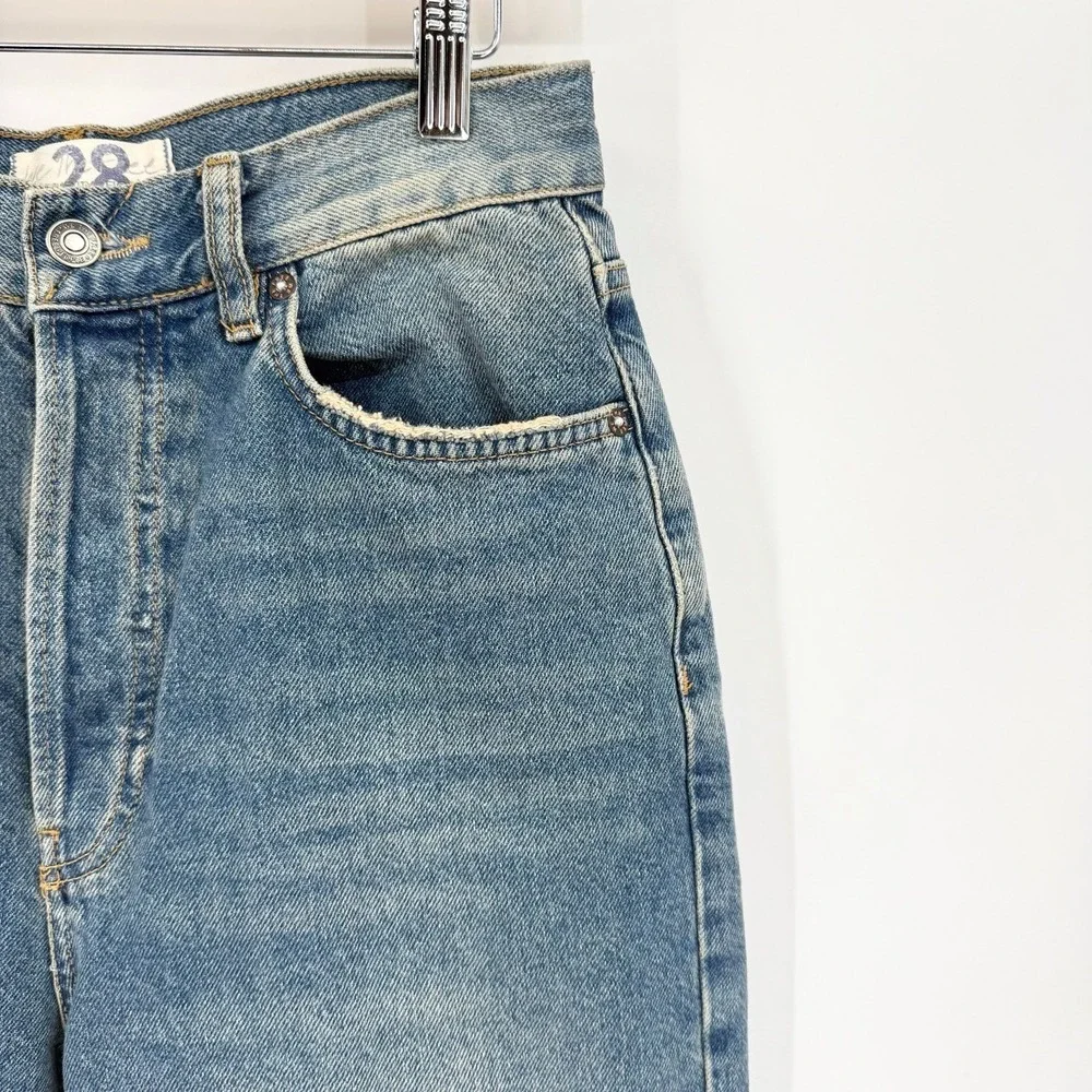 Free People We The Free‎ Lasso Straight Jeans Womens Size 28 High Rise Denim